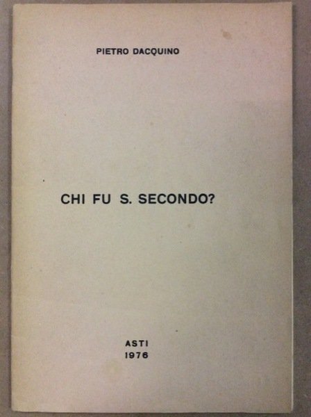 CHI FU S. SECONDO ? | Immagine Gallery 2