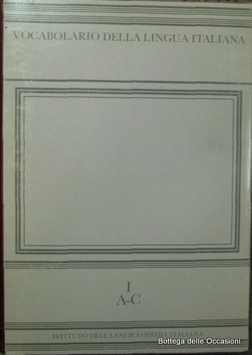 VOCABOLARIO DELLA LINGUA ITALIANA. 5 Tomi.