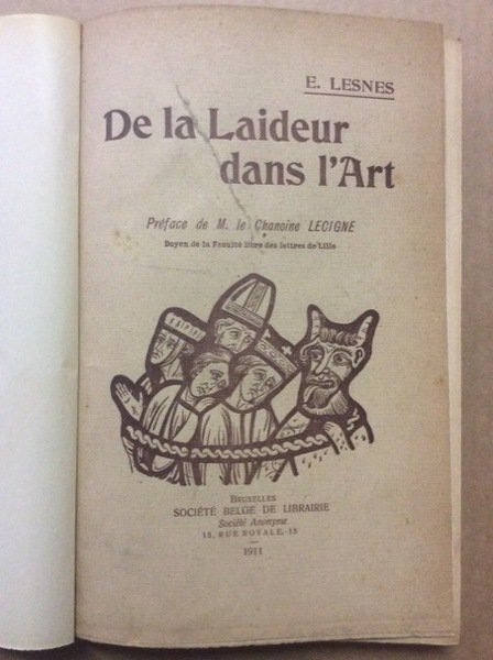DE LA LAIDEUR DANS L'ART.
