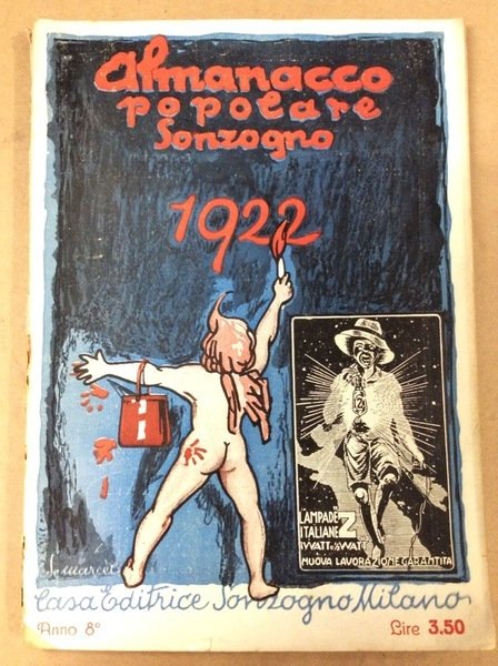 ALMANACCO POPOLARE SONZOGNO. ANNO 1922.