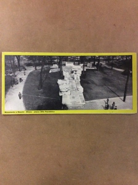 MONUMENTO A MAZZINI. MILANO - PIAZZA DELLA REPUBBLICA.