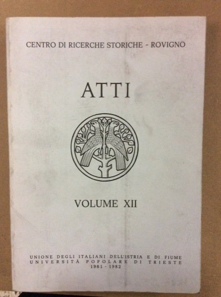 ATTI. VOLUME XII (12).