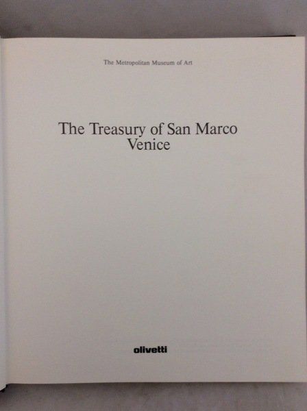 THE TREASURY OF SAN MARCO, VENICE.