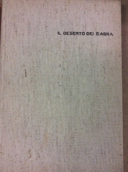 IL DESERTO DEI SABRA.