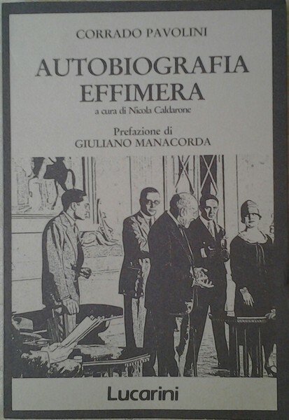 AUTOBIOGRAFIA EFFIMERA.