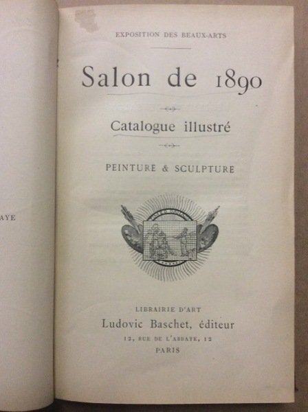 SALON DE 1890. CATOLOGUE ILLUSTRE. PEINTURE ET SCULPTURE.