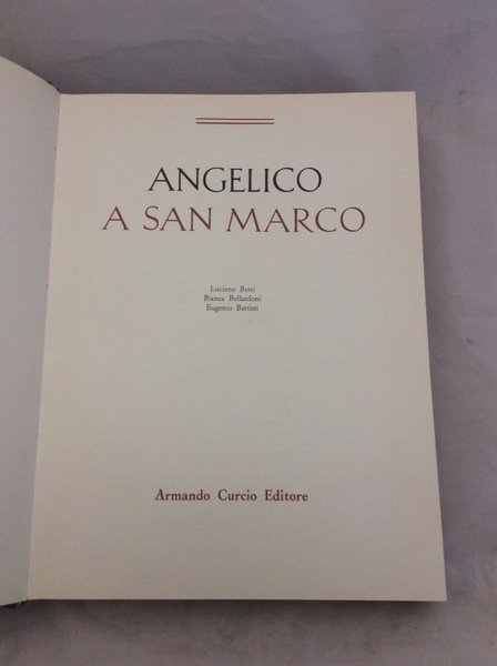 ANGELICO A SAN MARCO.