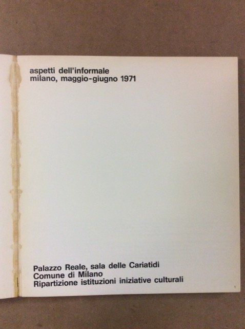 ASPETTI DELL'INFORMALE.