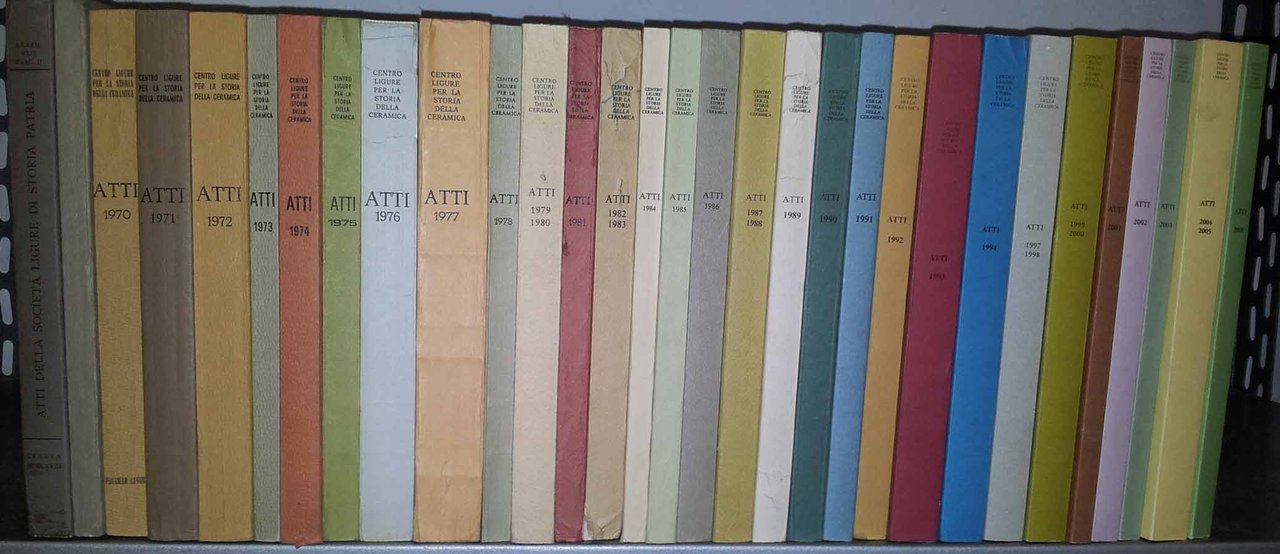 ATTI DEI CONVEGNI INTERNAZIONALI DELLA CERAMICA. 30 Volumi. | Immagine principale