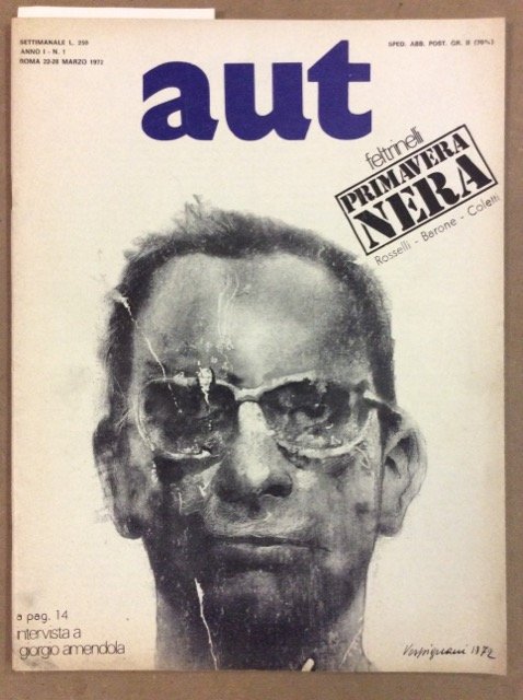 AUT. ANNO 1 NUMERO 1.