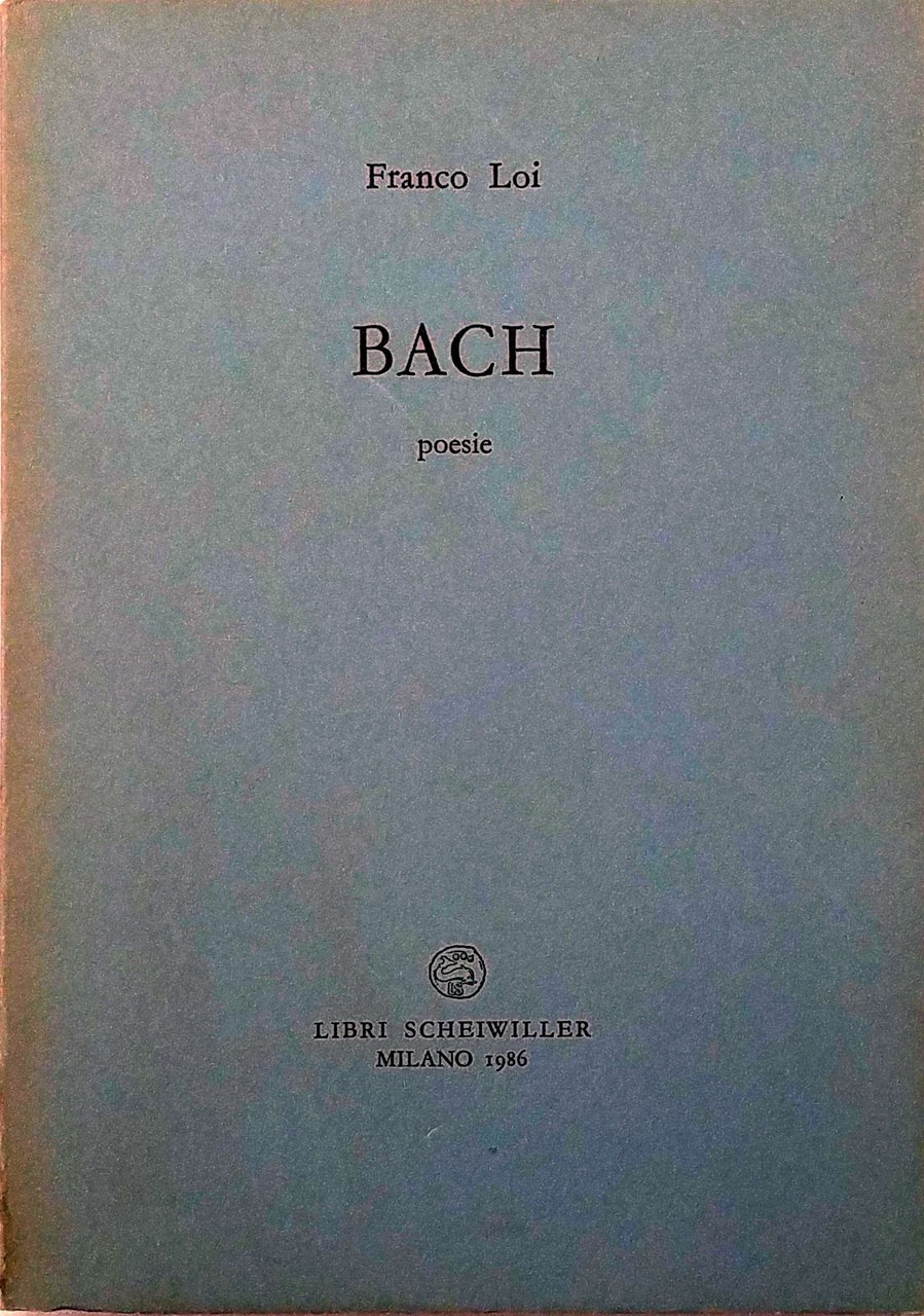 BACH : POESIE. | Immagine principale