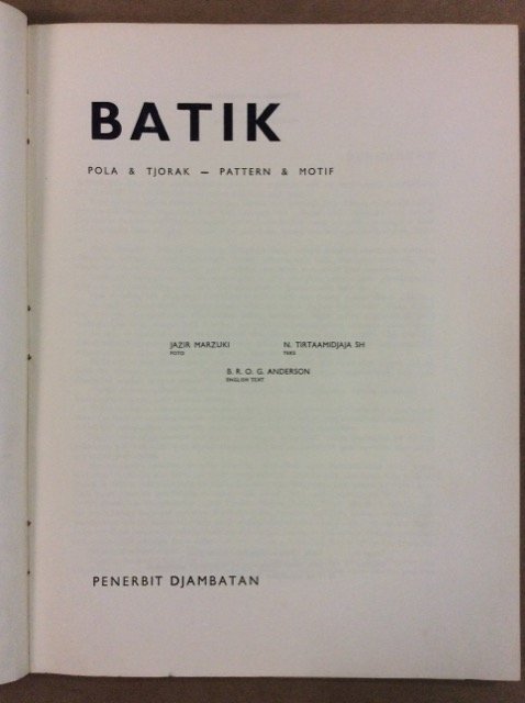 BATIK. POLA & TJORAK - PATTERN & MOTIF. - Photos …