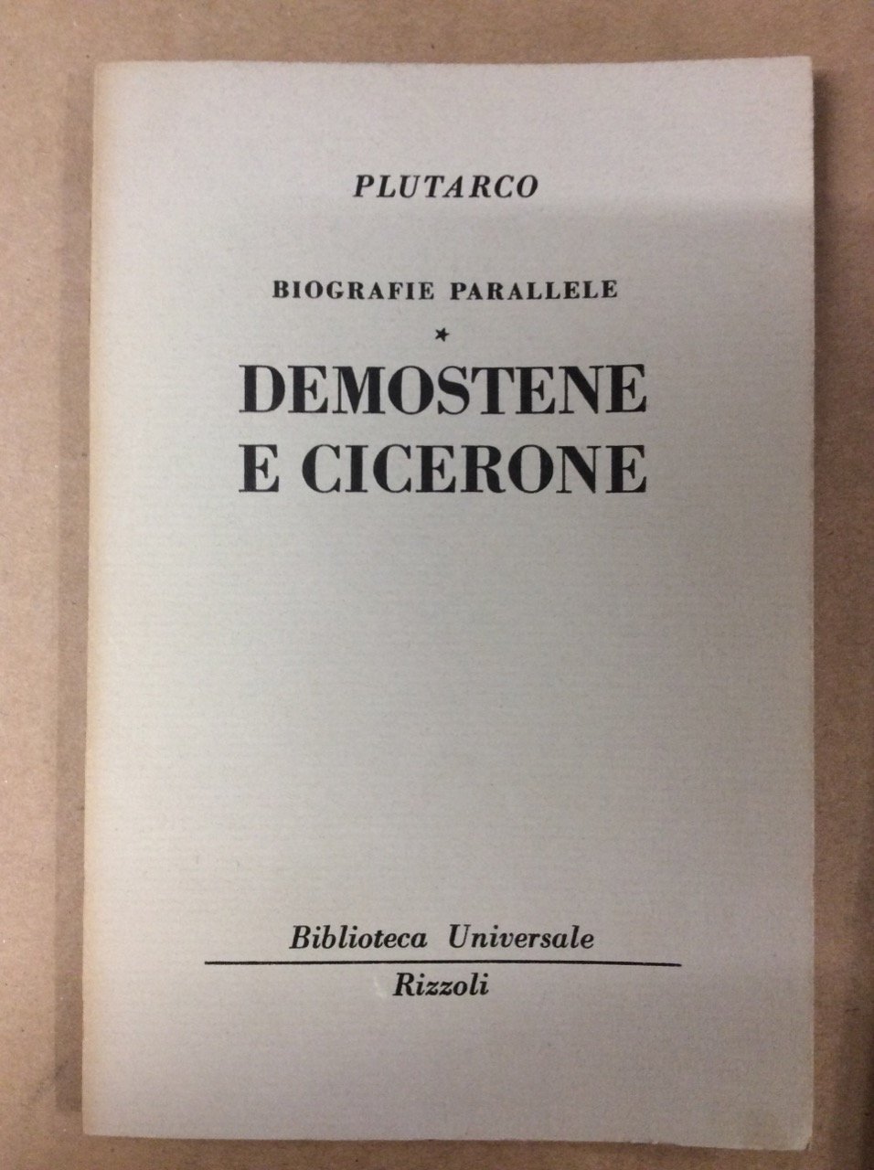 BIOGRAFIE PARALLELE: DEMOSTENE E CICERONE.