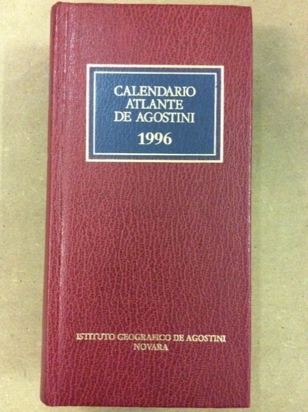 CALENDARIO ATLANTE DE AGOSTINI. 1996. - Anno 92.