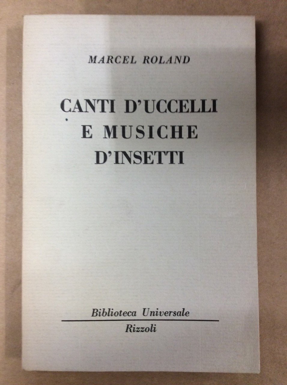 CANTI D'UCCELLI E MUSICHE D'INSETTI. | Immagine principale