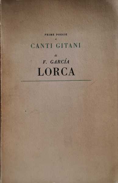 CANTI GITANI E PRIME POESIE. - Introduzione, testo, versione, a … | Immagine principale