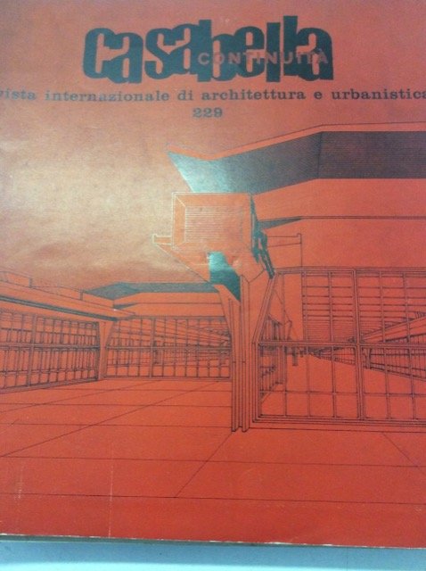 CASABELLA CONTINUITA'. Rivista internazionale di Architettura e Urbanistica N. 229. … | Immagine principale