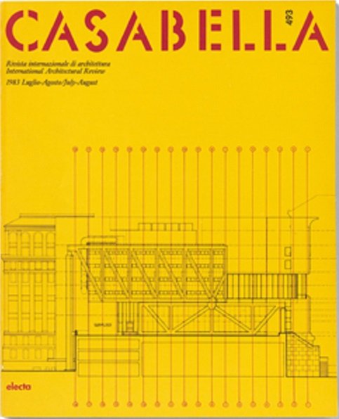 CASABELLA. Rivista internazionale di Architettura. N. 493. Luglio-Agosto 1983. | Immagine principale