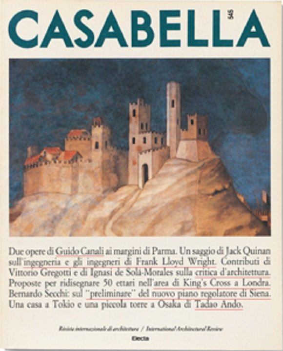 CASABELLA. Rivista internazionale di Architettura. N. 545. Aprile 1988. | Immagine principale