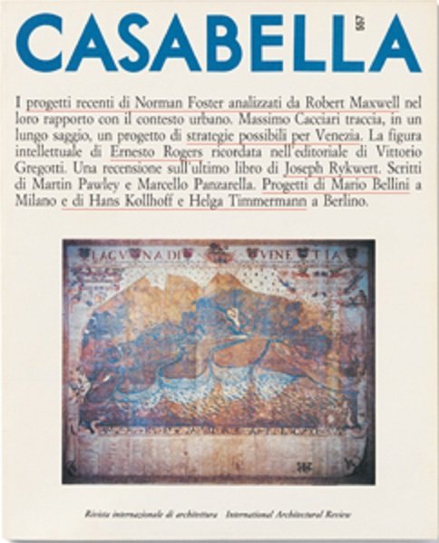 CASABELLA. Rivista internazionale di Architettura. N. 557. Maggio 1989.