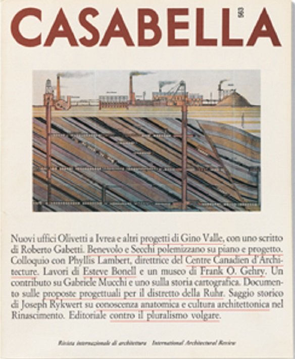 CASABELLA. Rivista internazionale di Architettura. N. 563. Dicembre 1989. | Immagine principale