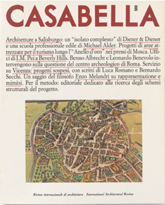 CASABELLA. Rivista internazionale di Architettura. N. 569. Giugno 1990. | Immagine principale