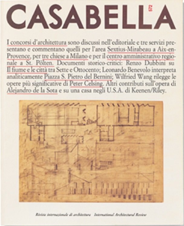 CASABELLA. Rivista internazionale di Architettura. N. 572. Ottobre 1990.