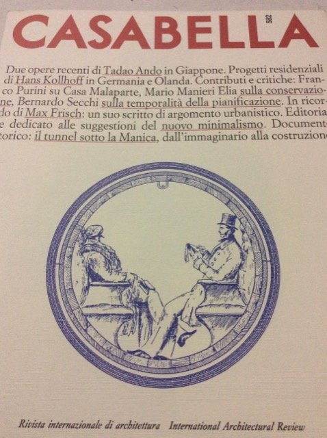 CASABELLA. Rivista internazionale di Architettura. N. 582. Settembre 1991. | Immagine principale