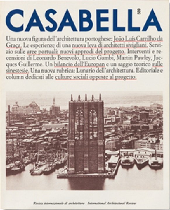 CASABELLA. Rivista internazionale di Architettura. N. 589. Aprile 1992. | Immagine principale