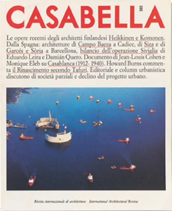 CASABELLA. Rivista internazionale di Architettura. N. 592. Luglio-Agosto 1992. | Immagine principale