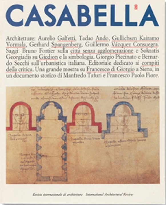 CASABELLA. Rivista internazionale di Architettura. N. 599. Marzo 1993. | Immagine principale