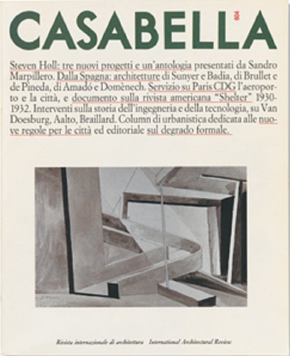 CASABELLA. Rivista internazionale di Architettura. N. 604. Settembre 1993. | Immagine principale