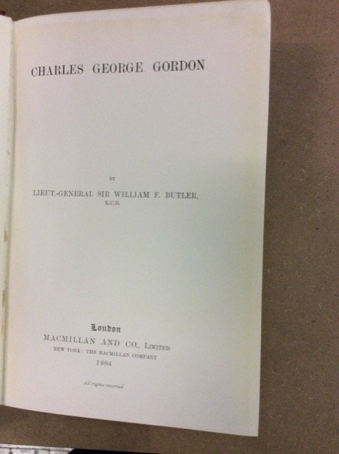 CHARLES GEORGE GORDON.