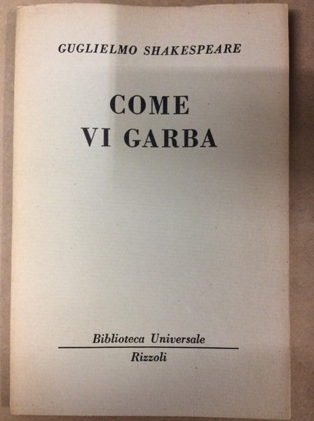 COME VI GARBA.
