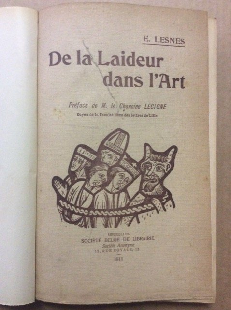 DE LA LAIDEUR DANS L'ART.