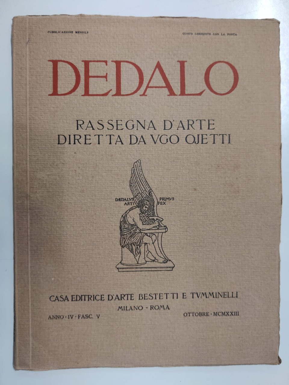 DEDALO. Ottobre 1923. N. 5 - Anno IV. - Rassegna …