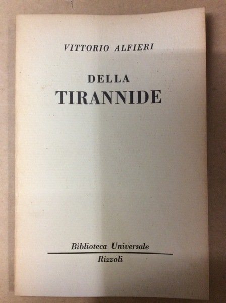 DELLA TIRANNIDE.