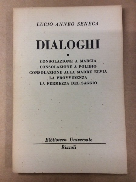 DIALOGHI. VOLUME PRIMO.