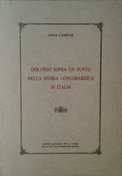 DISCORSO SOPRA UN PUNTO DELLA STORIA LONGOBARDICA IN ITALIA.