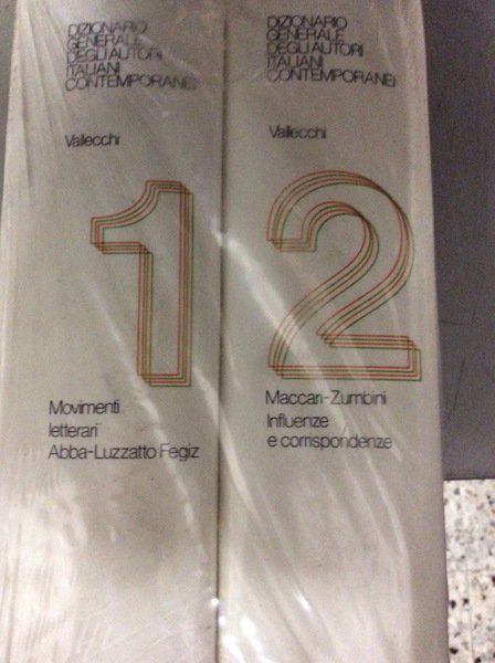 DIZIONARIO GENERALE DEGLI AUTORI ITALIANI CONTEMPORANEI. 2 Volumi.