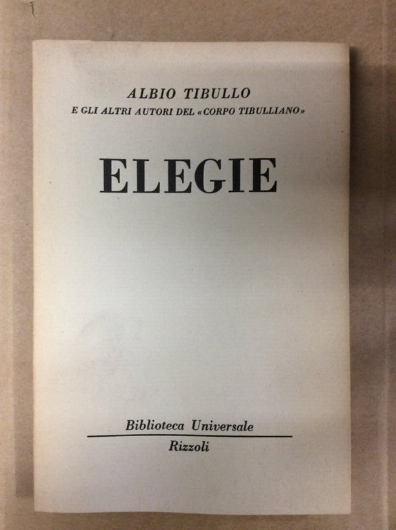 ELEGIE.