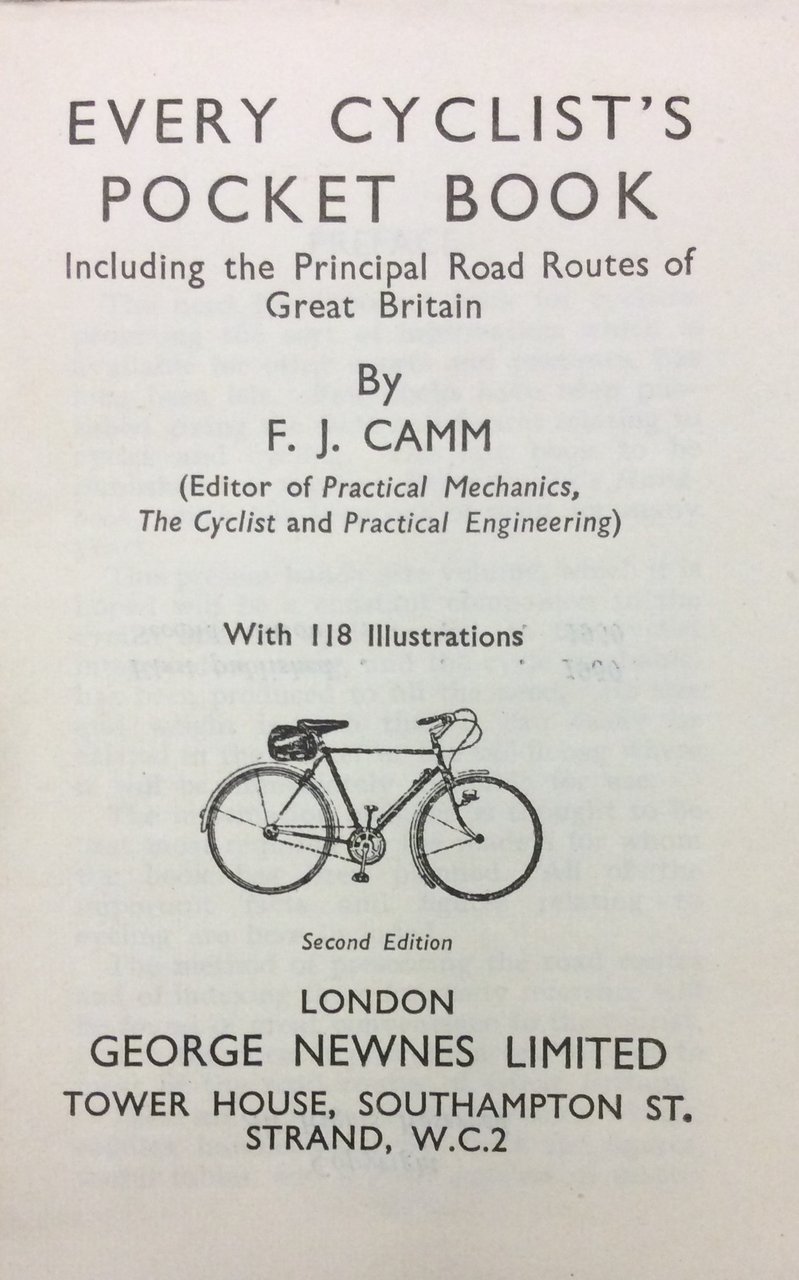EVERY CYCLIST'S POCKET BOOK. - Including the Principal Road Routes … | Immagine principale