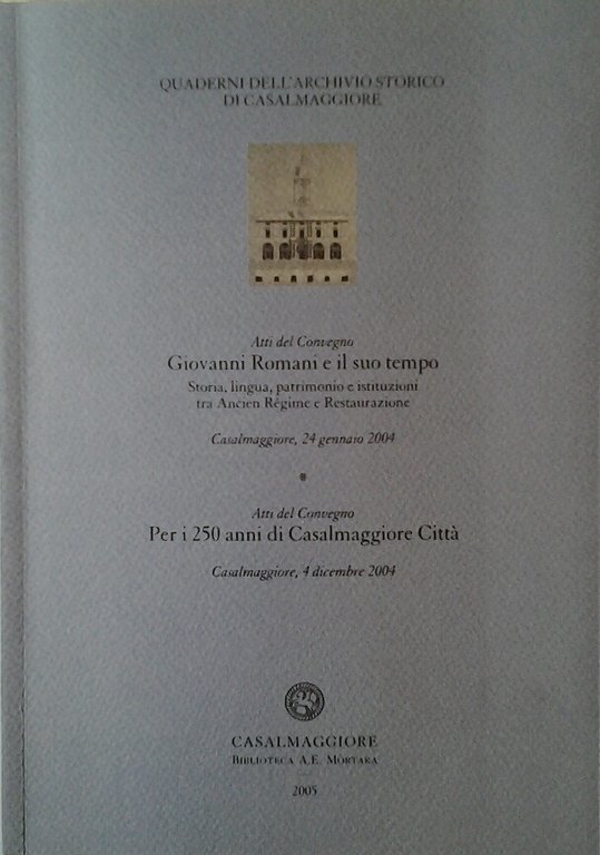 GIOVANNI ROMANI E IL SUO TEMPO. - Storia, lingua, patrimonio …