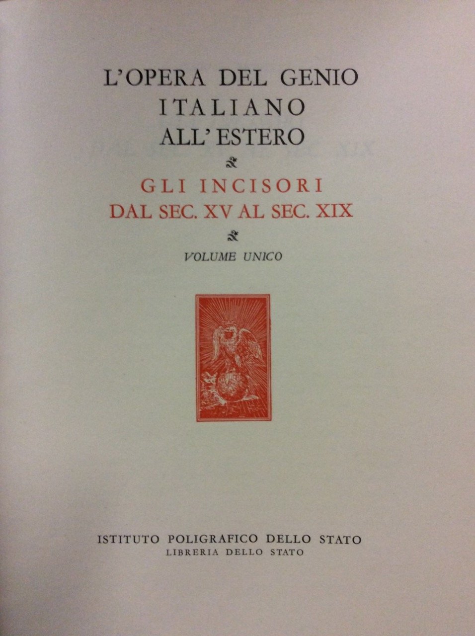 GLI INCISORI DAL SECOLO XV AL SECOLO XIX. - L'opera … | Immagine principale