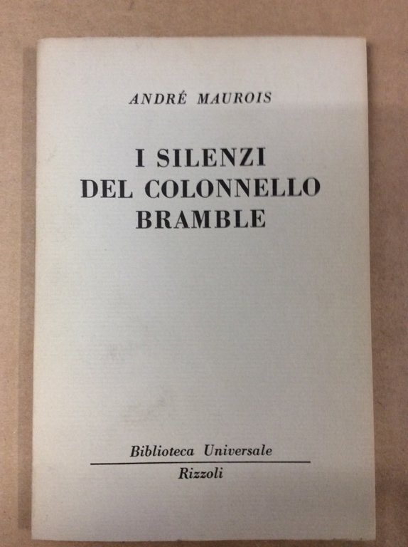 I SILENZI DEL COLONNELLO BRAMBLE.