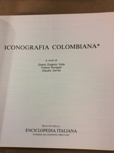 ICONOGRAFIA COLOMBIANA.