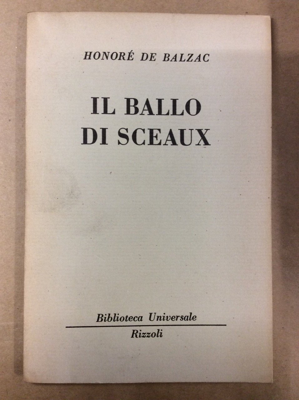 IL BALLO DI SCEAUX.