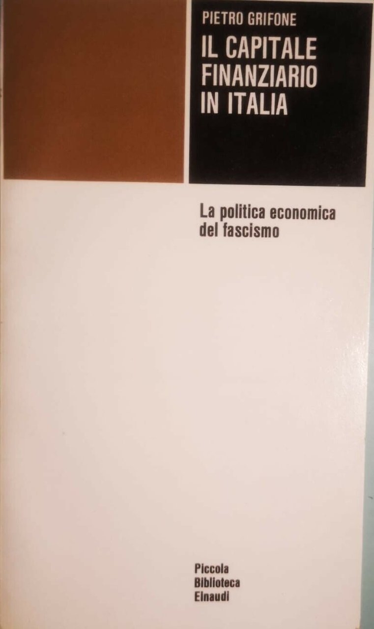 IL CAPITALE FINANZIARIO IN ITALIA.