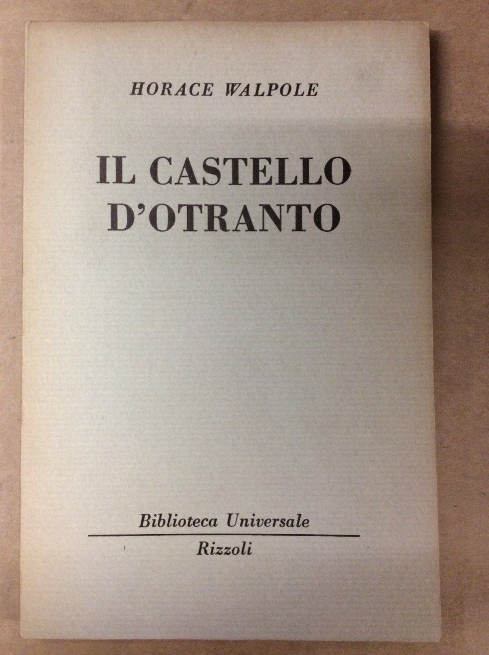 IL CASTELLO D'OTRANTO.
