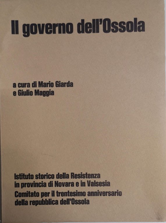 IL GOVERNO DELL'OSSOLA. | Immagine Gallery 2